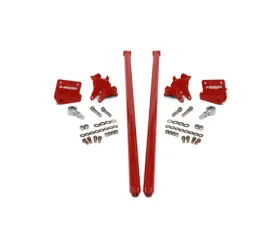 HSP Diesel 75 Inch Flag Red Bolt On Traction Bars 3.5 Inch Axle Diameter Chevrolet | GMC 2001-2010