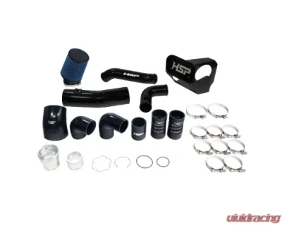 HSP Diesel Intake And Intercooler Bundle Kit -Silk Satin Black Ford F-250|F-350 6.7L Powerstroke 2020-2022 - HSP-P-493-3-HSP-SB