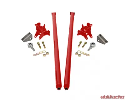 HSP Diesel 58 Inch Universal Traction Bars For Inline Leafspring 3.5 Inch Axle-Flag Red - HSP-U-035-2-1-HSP-BR