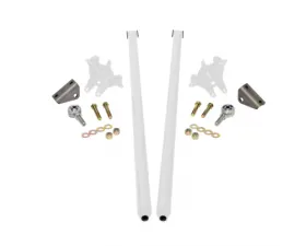 HSP Diesel 58 Inch Universal Traction Bars For Inline Leafspring 3.5 Inch Axle-Polar White