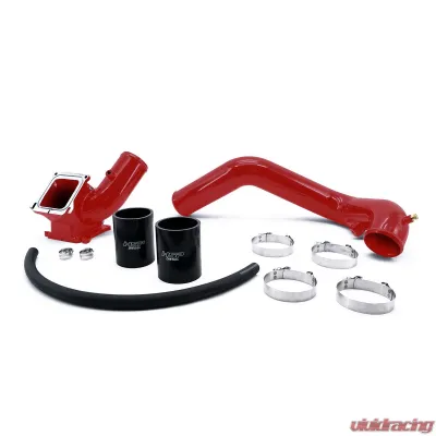 HSP Diesel Max Flow Bridge and Cold Side Tube Kit for 2006-2010 Chevy/GMC 3 Inch Red - 004-HSP-BR