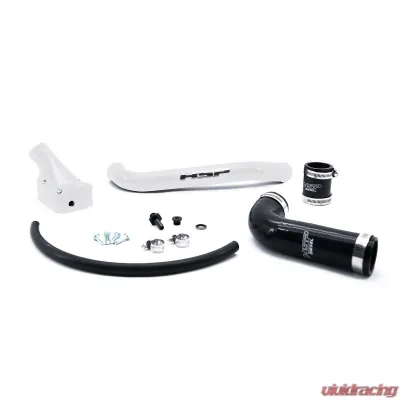HSP Diesel Billet Forward Facing Thermostat Housing Kit Polar White for 2001-2005 Chevy/GMC - 040-HSP-W