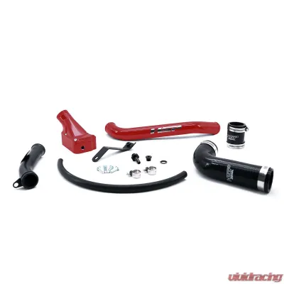 HSP Diesel Billet Forward Facing Thermostat Housing Kit for 2006-2010 Chevy/GMC Duramax, Flag Red - 041-HSP-BR