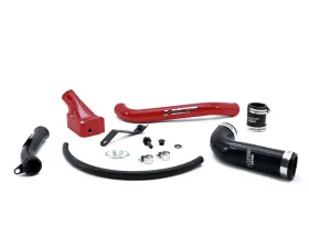 HSP Diesel Billet Forward Facing Thermostat Housing Kit for 2006-2010 Chevy/GMC Duramax, Flag Red