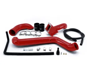 HSP Diesel Max Flow Bridge Cold Side Tube Turbo Inlet for 2011-2016 Chevy/GMC Duramax Flag Red