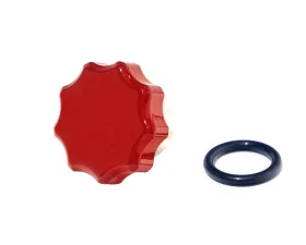 HSP Diesel Billet Oil Fill Cap Flag Red for 2001-2010 Chevrolet/GMC Duramax Engines