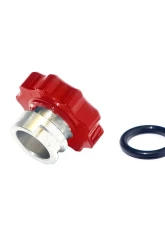 HSP Diesel Billet Oil Fill Cap Flag Red for 2001-2010 Chevrolet/GMC Duramax Engines                                     - HSP-D-042-F-HSP-BR - Image 2