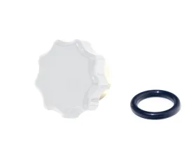 HSP Diesel Billet Oil Fill Cap Polar White for 2011-2016 Chevy/GMC Duramax