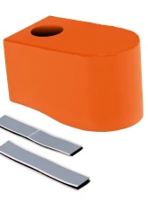 HSP Diesel Brake Fluid Reservoir Cover for 2001-2019 Chevrolet/GMC Duramax, Orange Aluminum                                     - HSP-D-045-HSP-O - Image 2