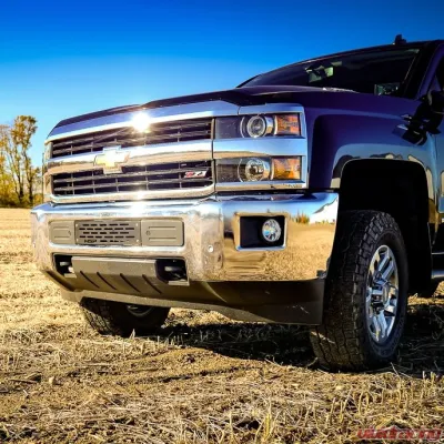 HSP Diesel Bumper Grille Insert for 2015-2019 Chevrolet Silverado 2500/3500 HD, Orange - HSP-D-063-1-2-HSP-O