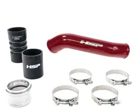 HSP Diesel Replacement Hot Side Tube for 2011-2022 Ford Powerstroke 6.7L, Illusion Cherry