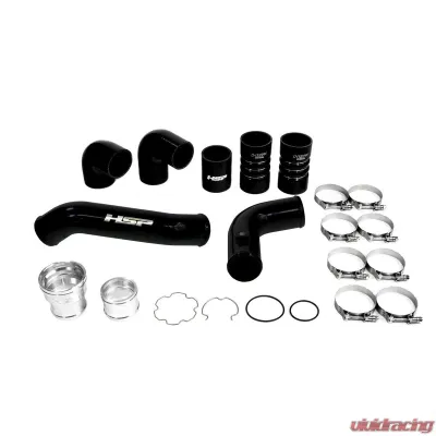 HSP Diesel Intercooler Bundle Kit for 2011-2022 Ford Powerstroke 6.7L - Silk Satin Black - HSP-P-492-HSP-SB