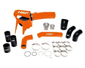 HSP Diesel Intake and Intercooler Bundle Kit for 2020-2022 Ford Powerstroke 6.7L Orange