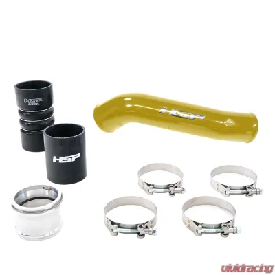 HSP Diesel Replacement Hot Side Tube for 2011-2022 Ford Powerstroke 6.7L - Raw Finish - P-400-HSP-RAW