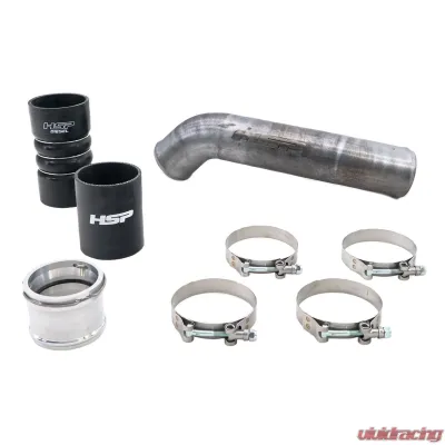 HSP Diesel Replacement Hot Side Tube for 2011-2022 Ford Powerstroke 6.7L, Silk Stain Black - P-400-HSP-SB