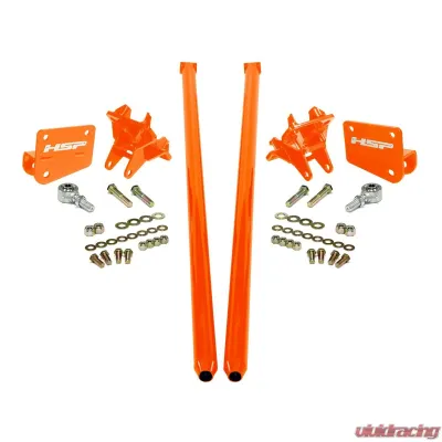 HSP Diesel Traction Bars for 2011-2017 Ford Powerstroke F250 F350 Crew Cab 8FT Bed - Kingsport Grey - P-435-1-4-DG