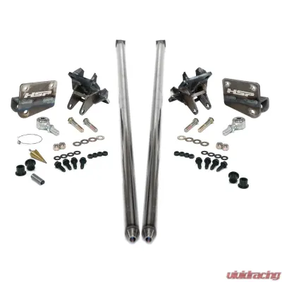 HSP Diesel Traction Bars for 2017.5-2022 Ford F350 6.7L Powerstroke, Silk Stain Black - P-435-4-3-HSP-SB