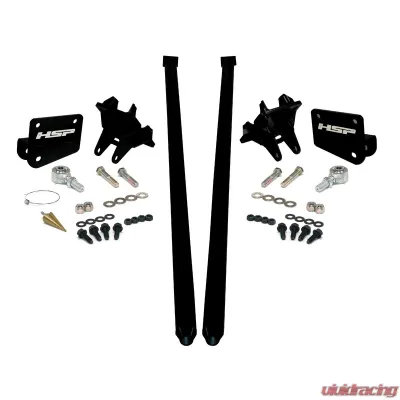 HSP Diesel Traction Bars for 2017.5-2022 Ford F350 6.7L Powerstroke, Silk Stain Black - P-435-4-3-HSP-SB