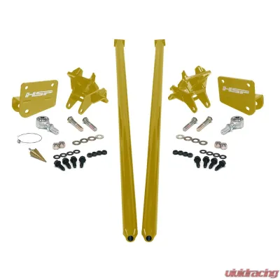 HSP Diesel Traction Bars for 2017.5-2022 Ford F350 6.7L Powerstroke, Silk Stain Black - P-435-4-3-HSP-SB