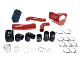 HSP Diesel Intake and Intercooler Bundle Kit for 2020-2022 Ford Powerstroke 6.7L Flag Red