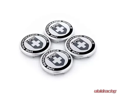 HRE Classic Black/Gray Center Cap - HRE-BLKSILV-CAP