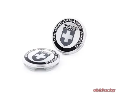 HRE Wheels HRE-BLKSLV-CAP Classic Black/Gray Center Caps