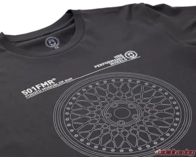 HRE Men's 501 Schematic Tee - Coal - HRE501FMRSTEE