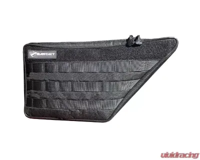 Bartact Driver | Passenger Black | White Front Door Interior Storage Bag (Pat Pending) Ford Bronco 2021-2024 - FBIAFDBM2-B