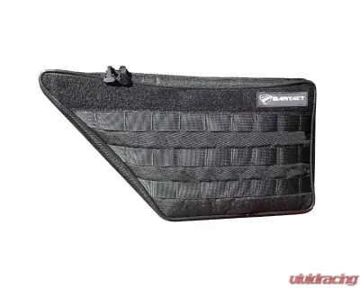 Bartact Driver | Passenger Black | White Front Door Interior Storage Bag (Pat Pending) Ford Bronco 2021-2024 - FBIAFDBM2-B