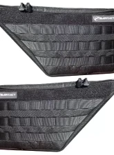 Bartact Driver | Passenger Black | White Front Door Interior Storage Bag (Pat Pending) Ford Bronco 2021-2024                                     - FBIAFDBM2-B - Image 4