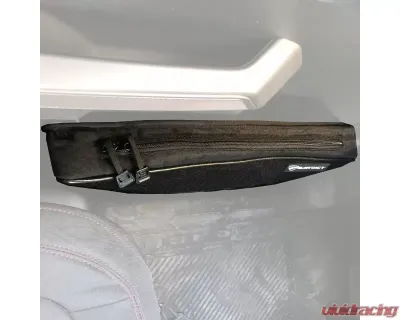 Bartact Driver | Passenger Black | White Front Door Interior Storage Bag (Pat Pending) Ford Bronco 2021-2024 - FBIAFDBM2-B