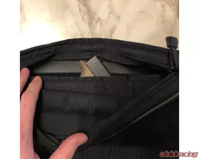 Bartact Black | White Passenger Front Door Interior Storage Bag (Pat Pending) Black Ford Bronco 2021-2024 - FBIAFDBMP-B