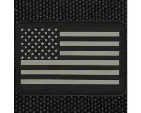 Bartact American Flag Patches, PVC Rubber, 2.0