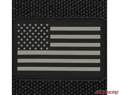 Bartact American Flag Patches, PVC Rubber, 2.0" x 3.0" with Velcro | Hook Backing Stars on Left - FLAGLP23BS