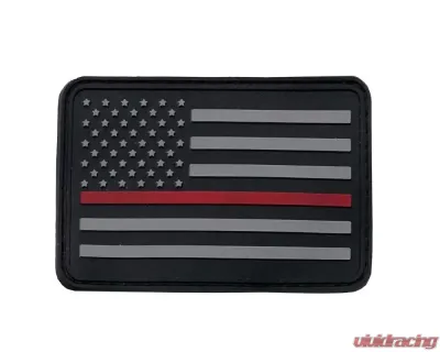 Bartact American Flag Patches, PVC Rubber, 2.0" x 3.0" with Velcro | Hook Backing Stars on Left - FLAGLP23RL