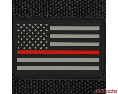 Bartact American Flag Patches, PVC Rubber, 2.0" x 3.0" with Velcro | Hook Backing Stars on Left - FLAGLP23RL