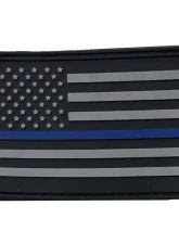 Bartact American Flag Patches, PVC Rubber, 2.0" x 3.0" with Velcro | Hook Backing Stars on Left                                     - FLAGLP23UL - Image 2