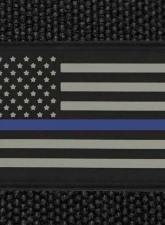 Bartact American Flag Patches, PVC Rubber, 2.0" x 3.0" with Velcro | Hook Backing Stars on Left                                     - FLAGLP23UL - Image 2