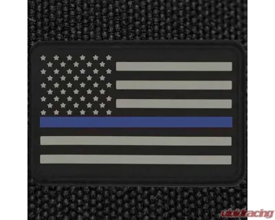 Bartact American Flag Patches, PVC Rubber, 2.0" x 3.0" with Velcro | Hook Backing Stars on Left - FLAGLP23UL