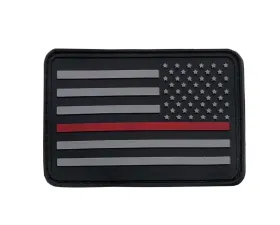 Bartact American Flag Patches, PVC Rubber, 2.0