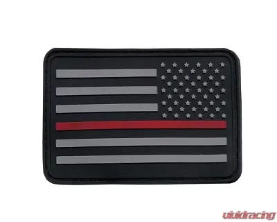 Bartact American Flag Patches, PVC Rubber, 2.0" x 3.0" with Velcro | Hook Backing Stars on Right - FLAGRP23RL