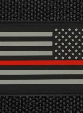 Bartact American Flag Patches, PVC Rubber, 2.0" x 3.0" with Velcro | Hook Backing Stars on Right                                     - FLAGRP23RL - Image 2