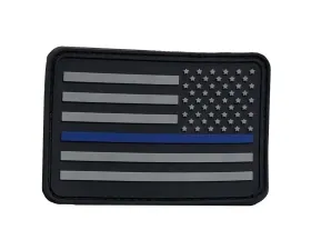 Bartact American Flag Patches, PVC Rubber, 2.0