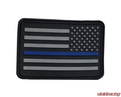Bartact American Flag Patches, PVC Rubber, 2.0" x 3.0" with Velcro | Hook Backing Stars on Right - FLAGRP23UL