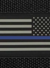 Bartact American Flag Patches, PVC Rubber, 2.0" x 3.0" with Velcro | Hook Backing Stars on Right                                     - FLAGRP23UL - Image 2