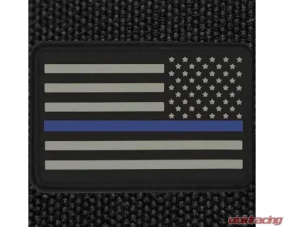 Bartact American Flag Patches, PVC Rubber, 2.0" x 3.0" with Velcro | Hook Backing Stars on Right - FLAGRP23UL