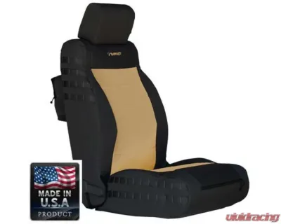 Bartact Tactical Series SRS Air Bag Compliant JK Seat Covers Front Jeep Wrangler JK | JKU 2007-2010 - JKAC0710FPBC