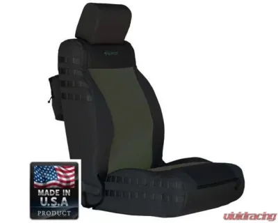 Bartact Tactical Series SRS Air Bag Compliant JK Seat Covers Front Jeep Wrangler JK | JKU 2007-2010 - JKAC0710FPBO