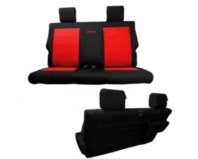 Bartact Rear Bench Tactical Seat Covers w/ Molle Graphite Jeep Wrangler 2018-2024
