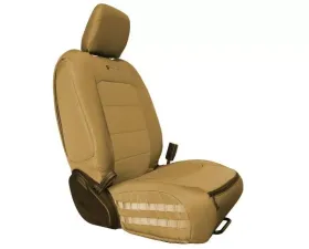 Bartact Molle Tactical Custom Seat Covers Front Pair Coyote Jeep Wrangler 2018-2024